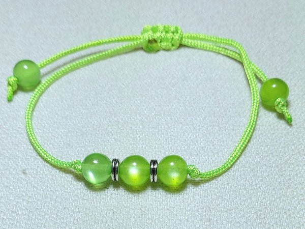 Perlen Armband Apfelgrün