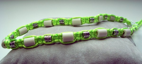 EM-Keramik Halsband Neongrün