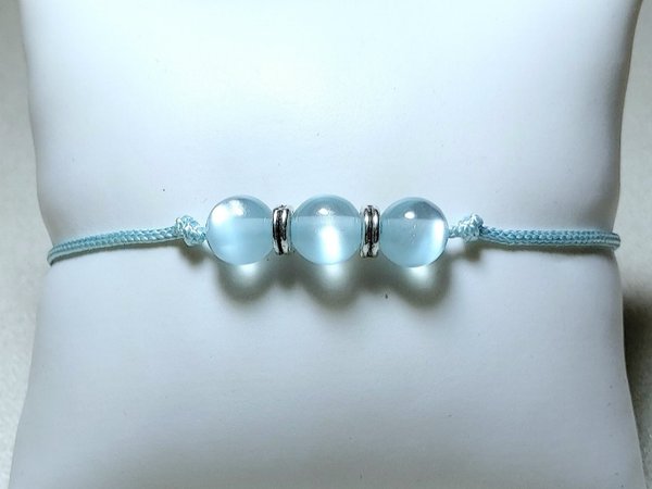 Perlen Armband Hellblau